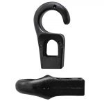 Plastic shock cord hook Hole D.6mm  Black colour #N11900600075N