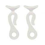 Coppia clips portaparabordi per cavo 12mm Bianco #N10502806693B