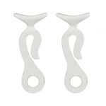 Pair fender holder clips for cable 12mm White colour #N10502806693B