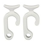 Coppia clip portaparabordi bianco per tubo 22-25mm Cima max Ø12mm N10502806694B