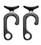 Black Pair Fender Holder Clips for Ø22-25mm tube Ø12mm max Rope #N10502806694N