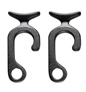 Coppia Clip portaparabordi nero per tubo 22-25mm Cima max Ø12mm #N10502806694N