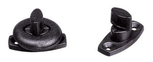 Twist Stud and Clinch Plate Black colour #LZ45358