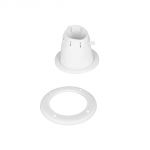 Cuffia e ghiera passacavi PVC bianca regolabile Ø105xh68mm N82354302021B