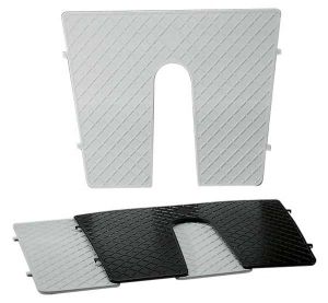 External transom pad with opening L450xH360mm White colour #N81112804936B