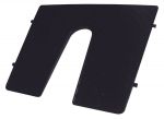 External conical transom pad L450xH360mm Black colour #LZ195139