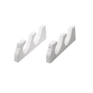 Pair Storage racks for 2 fishing rods each White #LZ31527