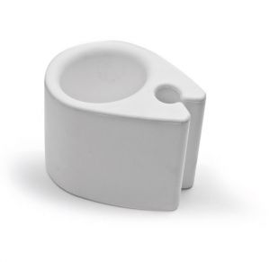 Polyurethane Thermal Clip Drink Holder 22<>30mm tubing White Polyurethane #LZ470089