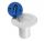 Plastic flush fitting water deck filler D.38mm White colour #N82735500398B