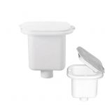 Plastic case with lid for shower head 125x90mm White colour #N42737301980B
