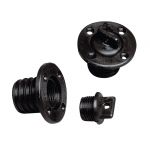 Round drain socket with O-Ring D.24,7mm Black colour #N40137701748N