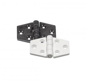 Plastic hinge 40x62 mm White colour #N60242240501B