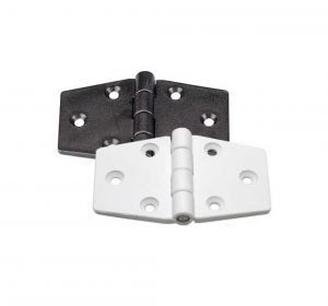 Plastic hinge 60x95 mm  Black colour #N60242240502N