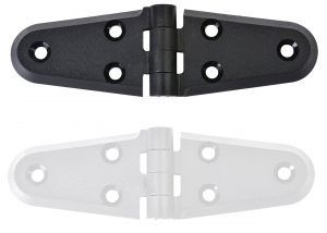 Plastic hinge 40x110 mm Black colour #N60242240505N