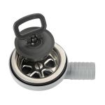 90° Ø25mm Side Drain Valve 70mm Grating with plug OS5018698
