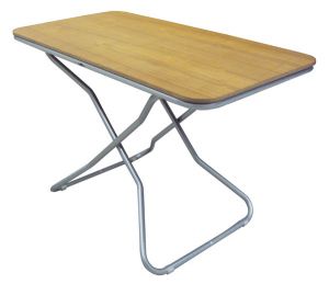 Deluxe teak folding table 60x115xH50-65-75cm #TRD1760100