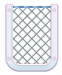 Storage net with 126x98mm frame for Mobile Phone Palmtop #N41318204476