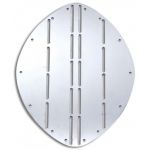 Stainless steel bow guards Model 1 345x265x1,5mm #TRN3503000