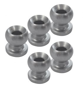 Set 5 pcs Anodised aluminium alloy mushroom headed lacing button D.12mm #N205120900636