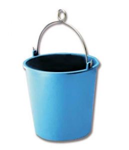 9Lt Bucket with Handle with loop Ø.250xh.250mm Blue #N71447800001