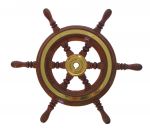 Mahogany Marine Steering Wheel/Helm Ø 370mm #FNI4345037