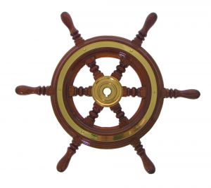 Mahogany Marine Steering Wheel/Helm Ø 490mm #FNI4345049