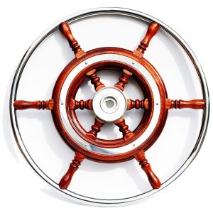Mahogany Marine Steering Wheel/Helm Ø 540mm #FNI4345058