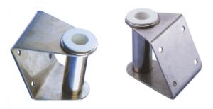 Stainless steel pivot bracket for gangplank mounting Positive or Negative hole Ø25mm #TRS2885120