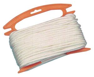 White polyester braided rope 40m spool Ø4mm #N10600319113