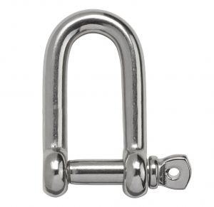 Stainless steel long snap shackle with screw-lock Pin 5mm #MT0120805