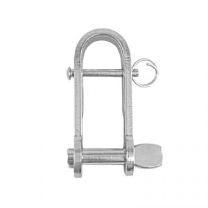 Stainless steel shackle with snap-lock and stopper bar Pin 6mm #MT0121574