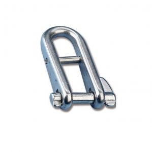 Stainless steel shackle with snap-lock and stopper bar Pin 8mm #MT0121575