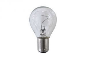 Spherical light bulb with vertical filament BaY15d Two pin socket 12V 25W #N50227502251