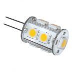 Lampadina a 9LED 10-15V 1.8W 3000K Bianca calda G4 9SMD-5050 #N50227502285