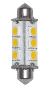 12 LED Light 10-15V 3W Festoon Plug 3000K Warm White #N50227550352