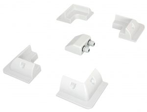 Set 5 supporti angolari in ABS per pannelli fotovoltaici su Camper Barca N52331550200