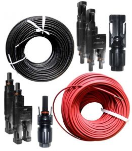 Kit di connessione MC4 Cavo 4mmq x 3 Pannello Solare #CB307KITCONN3C