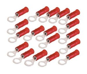 100 piece pack Red ring terminal for cable 0,25:1,5sqmm Screw Ø4mm RF-M #ML24527561-100