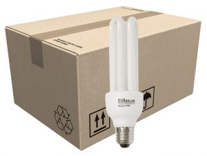 Kit da 100 Lampadine Fluorescenti CFL 15W 12V 6400K Luce Fredda E27 #ET27550320100