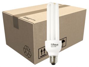 Kit da 100 Lampadine Fluorescenti CFL 20W 24V 2700K Luce Calda E27 #ET27550325100
