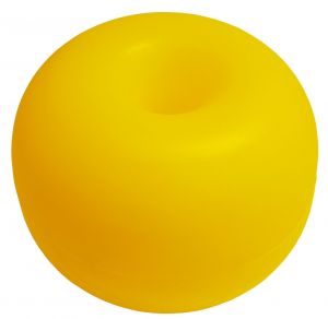Float with through hole Ø260mm H.200 Hole Ø30mm Yellow #N10502903530G