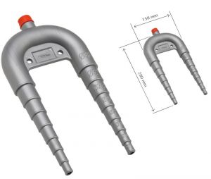 Sifone per wc completo di valvola di sfiato Portagomma Ø13-38mm #N43437001080