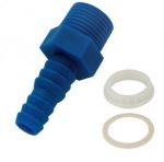 Straight threaded hose connection with Locknut 3/8", D.10mm/12mm for Water Tanks #N41935102106