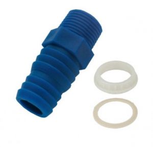 Straight threaded hose connection with Locknut 3/8" D.17mm/19mm for Water Tanks #N41935102107