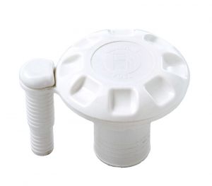 White plastic fuel deck plate with vent Ø50mm #N82735506006
