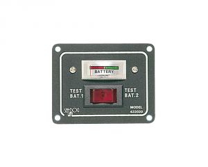 Pannellino tester per 2 batterie 64x83mm #OS1410002