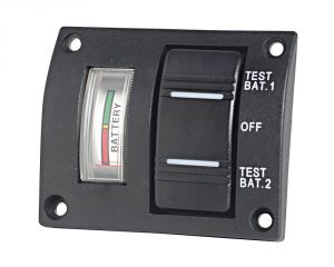 2-battery panel with tester analog IP56 #OS1410004