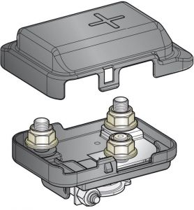 Box di potenza per fusibile mega 80x55x33H mm #OS1410038