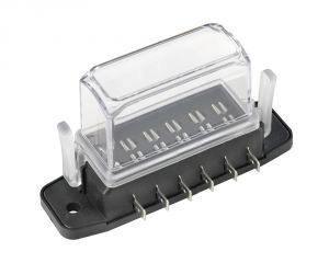 Watertight blade fuse holder deep lid 6 seats #OS1410082