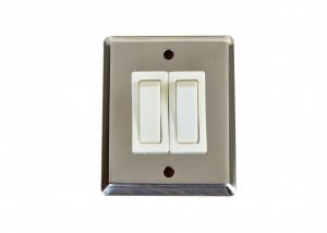 Double toggle switch polished Stainless Steel #OS1410215